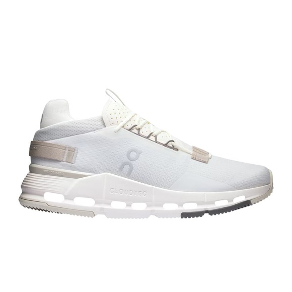 ON CLOUD Cloudnova 2 Sneakers Womens Size 8.5 CloudTec White Ice Sand Running - Picture 1 of 14